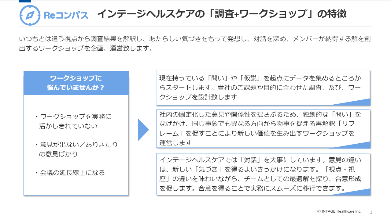 Reコンパス企画書の資料イメージ